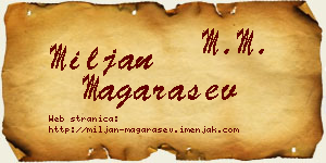 Miljan Magarašev vizit kartica